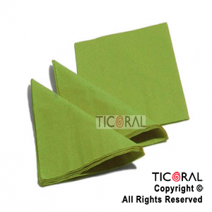 SOLID SERVILLETA 25X25 VERDE MILITAR (2VELOS) HS450-15 x 20